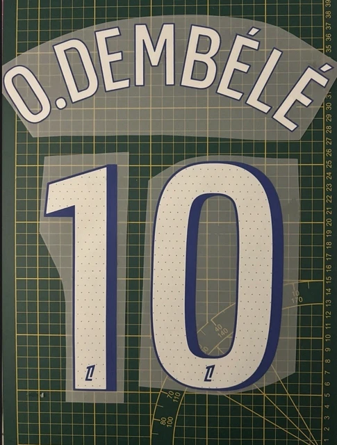 Flocking Nameset Dembélé #10 2025 2026 THIRD