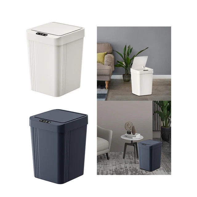 Smart Trash Can 13L Induction Rubbish Bin for Laundry Room School Restaurant