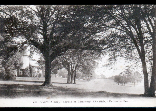 GUIPY (58) PARC du CHATEAU de CHANTELOUP vers 1930
