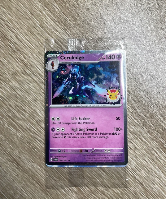 POKEMON CENTER CERULEDGE Promo Card Pokemon Day 2024 Stamped 040/091