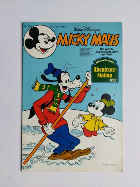 Ehapa - Micky Maus Nr. 2 / 12.01.1982 - Top Zustand / Z1 (mit Beilage)