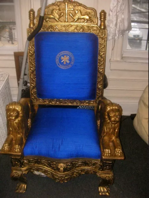 Royal/Religious Gold Throne For Staging, Sets, Photo Shoots, Etc.