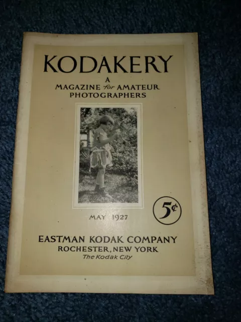 Vintage Eastman Kodak Kodakery Photography Camera Magazine 1927 May