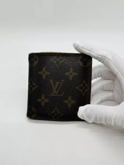 Louis Vuitton Bi Fold Wallet Men Brown Authentic LV