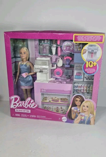 BARBIE YOU CAN Be Anything Coffee Shop Cafeteria Playset Doll BRAND NEW 29.99 PicClick UK