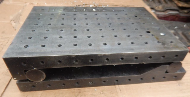 Lot 270 Machine Shop Made Heavy Adjustable Angle Sine Plate Machinist Tool