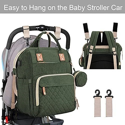 Diaper Bag Backpack with Changing Station for Baby, Mommy Bag for traveling 3