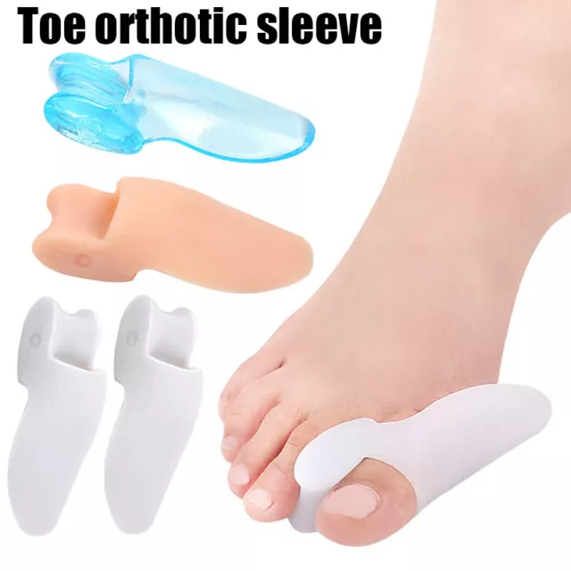 1Paire Silicone Gel Hallux Valgus Orteil Correcteur Orthèses Lisseur Séparateur.