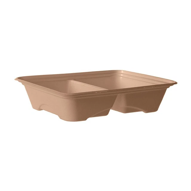 Eco Products EP-NSCTR13102L 2-Compartment Half Size Pan - 200 / CS