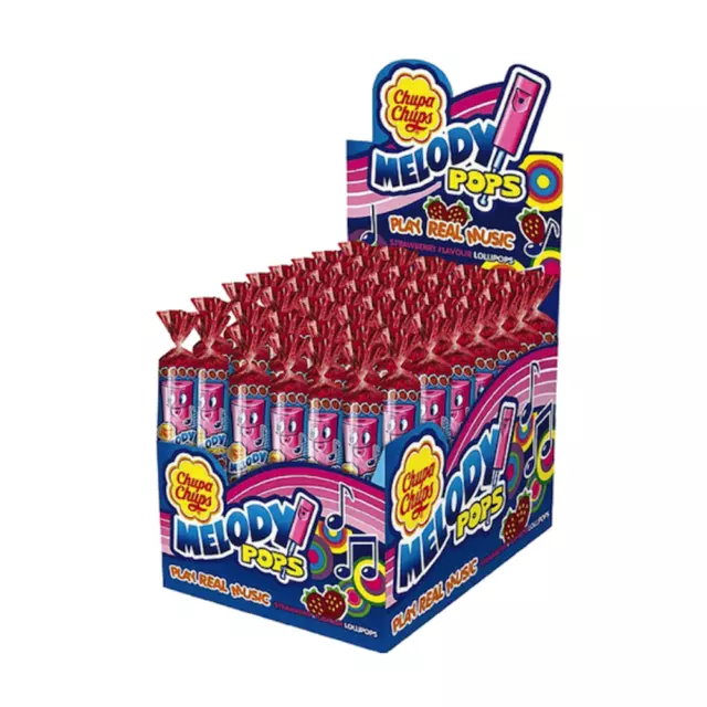 Chupa Chups Melody Pop Strawberry Flavour 15g