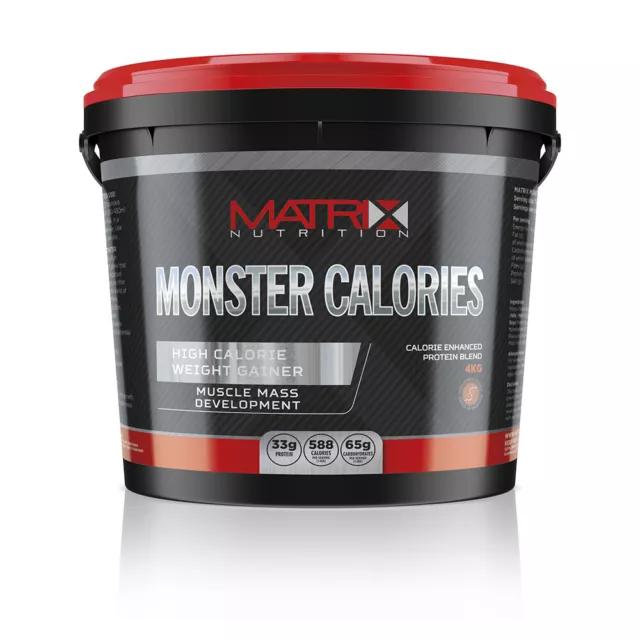 Matrix Nutrition 4Kg Monster Calories - Serious Mass Gainz Powder