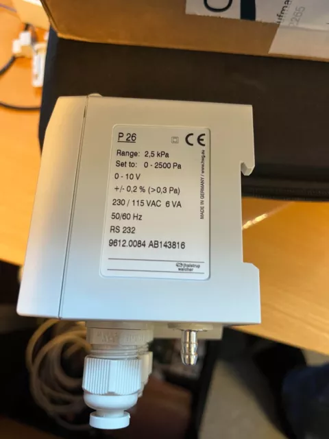Differential pressure transmitter P 26  Halstrup Walcher with LCD display