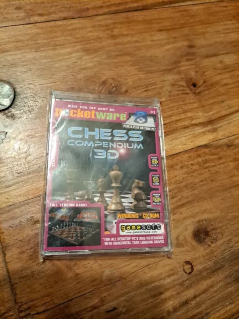 Chess Compendium 3D Mini CD Rom Game Pocketware