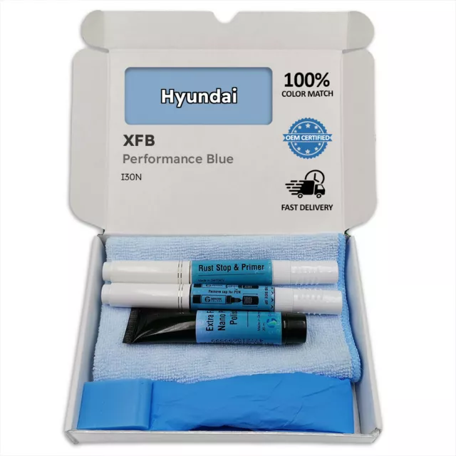 XFB Performance Blue Touch Up Paint for Hyundai I30N Pen Stick Scratch Chip Fix