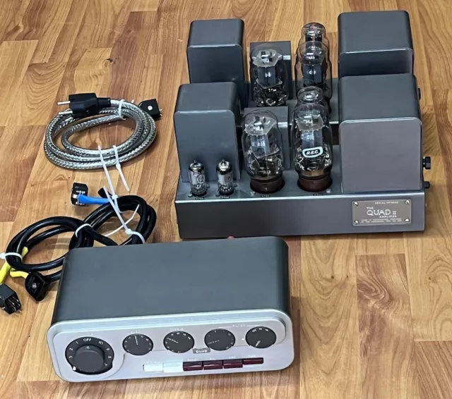 QUAD II TUBE Amplifier + QUAD 22 STEREO Pre Amplifier RÖHREN Endstufen SET LESEN