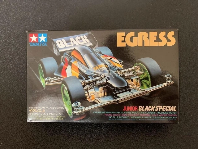 EGRESS JUNIOR BLACK SPECIAL 1/32 Mini 4WD Series No.10 hobby model kit ...