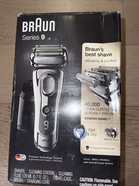 Braun 9295CC Series 9 Wet & Dry Mens Electric Shaver