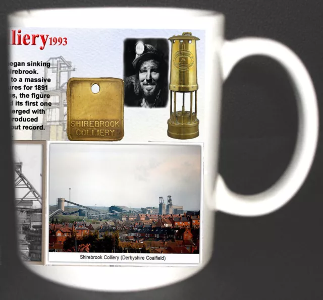 Shirebrook Colliery Coal Mine Mug. Limited Edition Gift Miners Derbyshire Pit