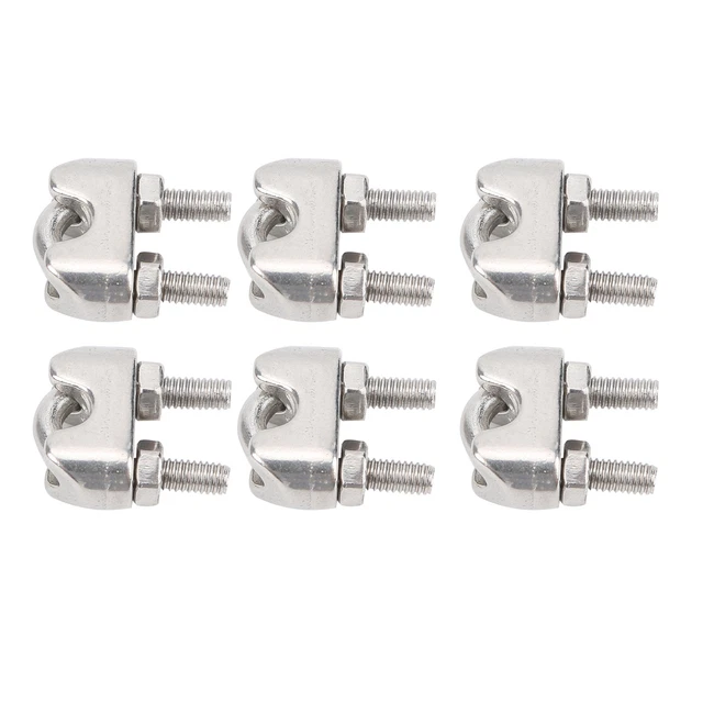10 Pièces M4 U Type Pince En Acier Inoxydable Argent Stern Bow Eye Tie✈