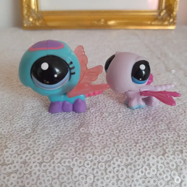 LITTLEST PET SHOP  #1902 Dragonfly & #2305 light up Dragonfly bundle LPS HASBRO