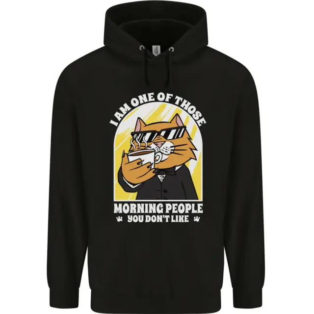 Cats Im One of Those Morning People Funny Childrens Kids Hoodie