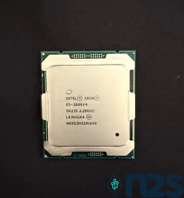 Processeur Intel Xeon E5-2698 V4 SR2JW - 20 Cœurs - 2.20GHz - LGA2011-3 - Occasion