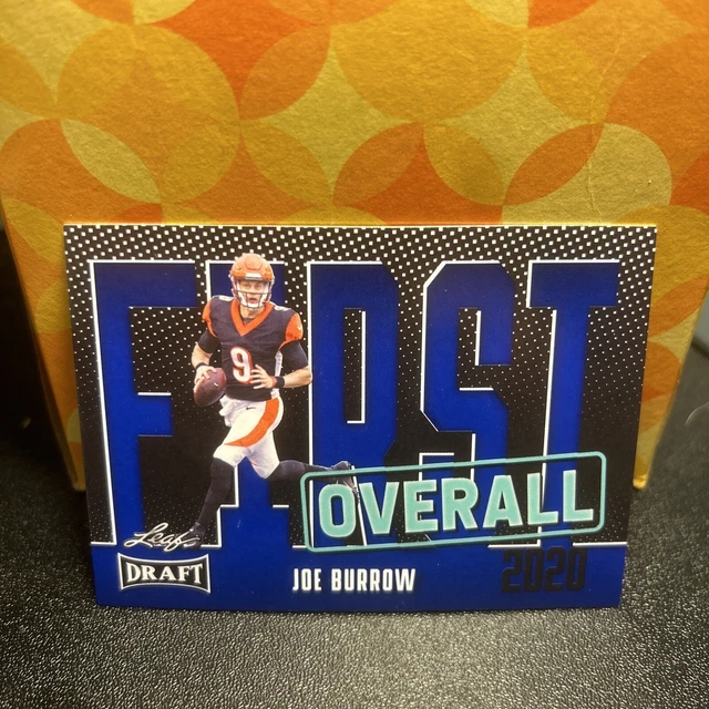 JOE BURROW 2023 Leaf Draft First Overall 10 BLUE Cincinnati Bengals 1