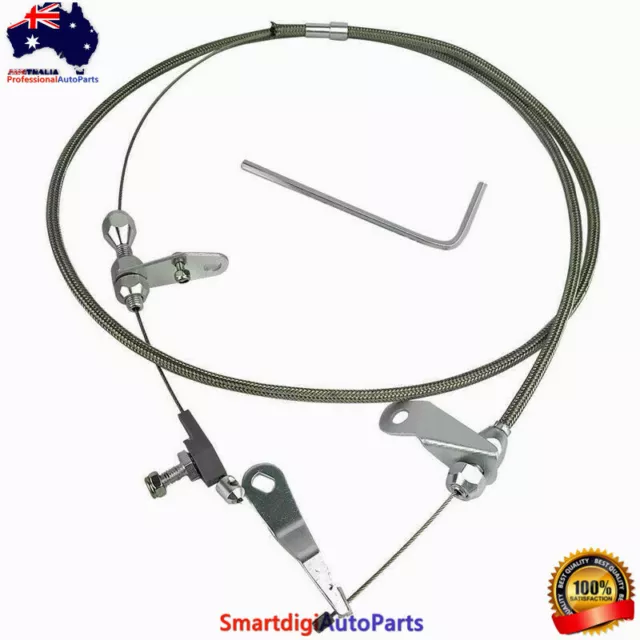 Stainless Kick Down Cable Transmission Kickdown Trans C-4 Deten Fit For Ford C4