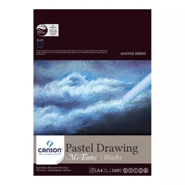 Canson Mi-Teintes Pastel Drawing Pad - A4, 15 Sheet, 160gsm
