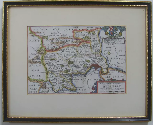 Middlesex: mappa antica di Blome/Taylor, 1715