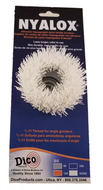 Dico Products 7200089 Non Abrasive Cup Brush For Angle Grinders, White