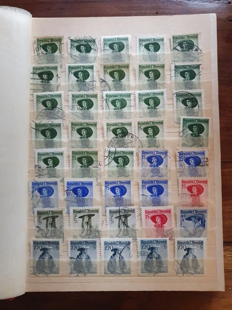 Briefmarken Sammlung Österreich verschiedene Jahrgänge 3. Reich 2