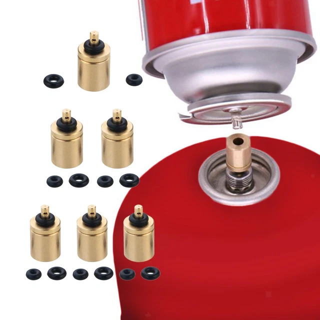 Adaptateur de remplissage de gaz pour réchaud de camping et randonnée, accessoire de valve pour gonflage