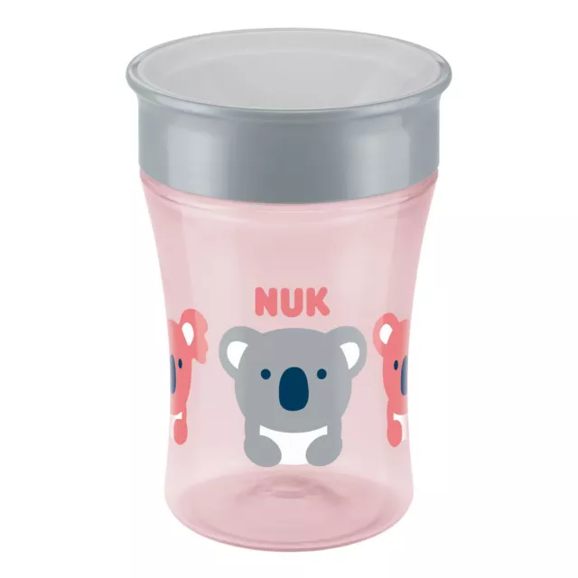 NUK Magic Cup Trinklernbecher auslaufsicherer 360° ab 8M BPA-frei Koala 230ml