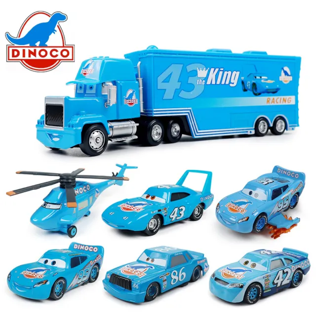 Disney Pixar Cars DINOCO Series No.43 King No.42 Cal Blue No.86 Diecast Toy Gift