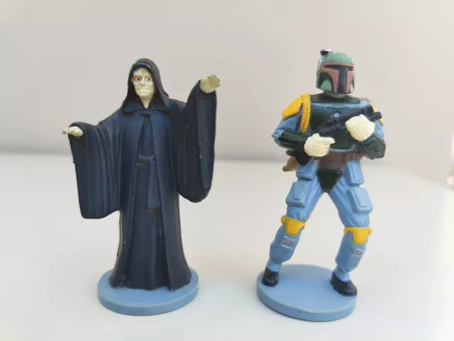 Star Wars Boba Fett & Emperor Palpatine Applause 1996-1997 Bundle Figures 3" PVC