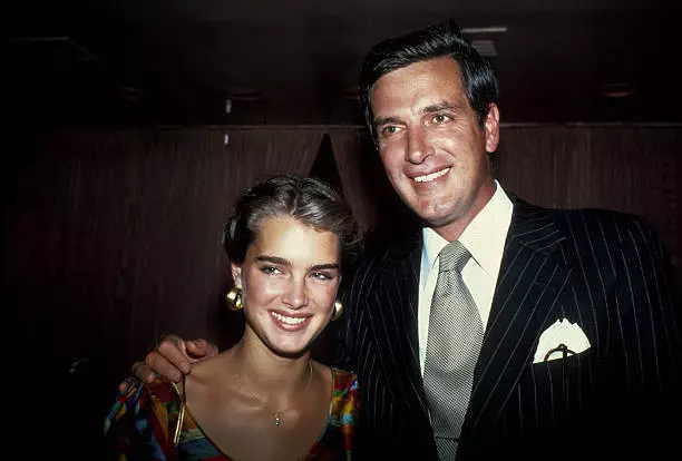 BROOKE SHIELDS AND her father Frank Shields circa 1981 in NY Old Photo ...