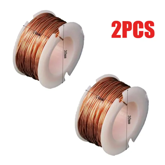2PCS 10m Magnet Wire Enameled Copper Magnetic Coil Winding Electromagnet Motor