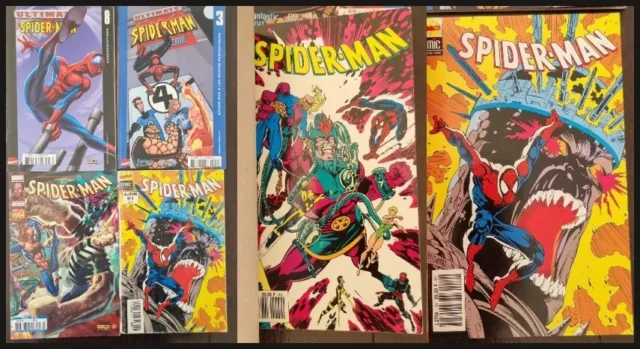 SPIDER-MAN lot de 5 bd toutes différentes (voir description)Comics Marvel, semic