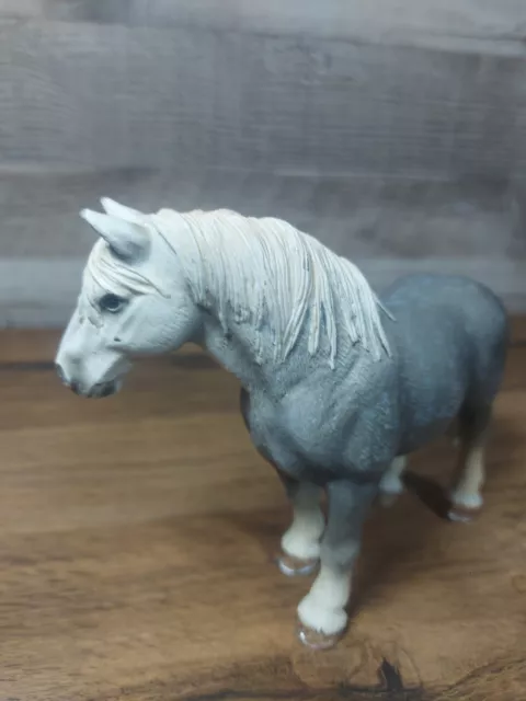 Schleich Percheron Stallion Horse Retired 2006 Grey Spotted White FREE SHIPPING 3