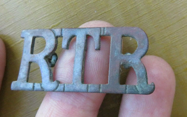 BRITISH RTR ROYAL Tank Regiment Title Badge Ww1 Era £19.00 - PicClick UK