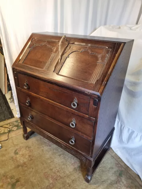 Vintage 3 Draw Bureau with Key!!