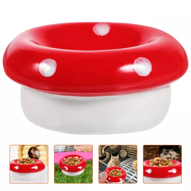 Hamster Ceramic Bowl Ceramics Cartoon Shaped Small Animal Food Dish 3