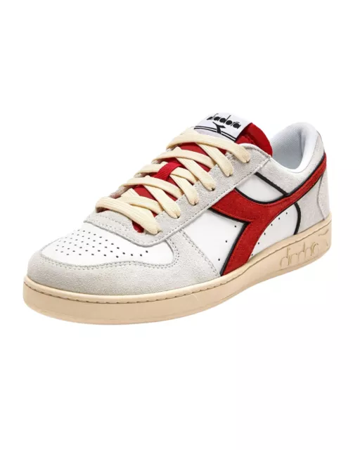 Scarpe Sneakers Diadora Magic Basket Low Suede Leather 178565 Uomo Pelle 2