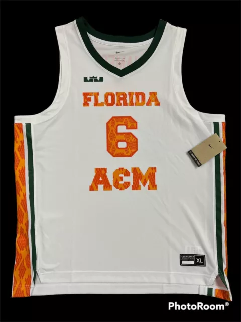 Nike LeBron James FAMU Florida A&M Rattlers Basketball Jersey Size  Medium NWT