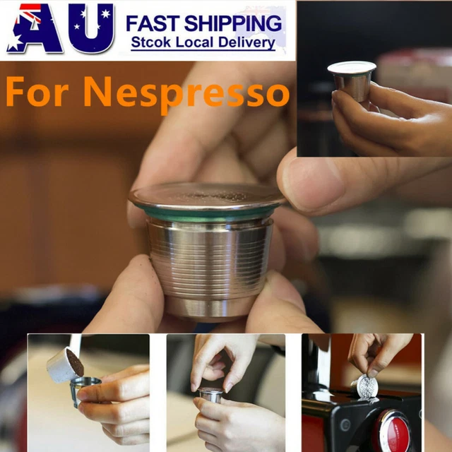 Stainless Steel Refillable Reusable Coffee Capsule Pods Filter for Nespresso