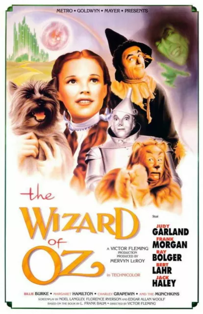 The wizard of OZ Poster or Canvas Picture Art Movie Car Game Film A0-A4