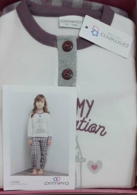 Lotto Pyjama Fille Coton Manches Longues Chaud Lotto LP9502 