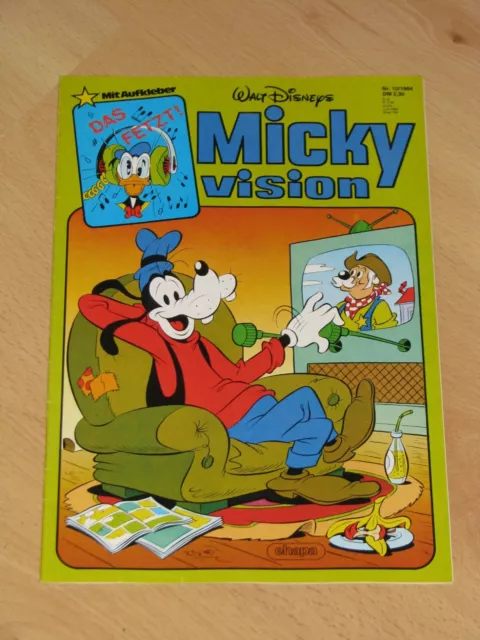MICKYVISION, Heft Nr. 10 / 1984 mit Aufkleber, Zustand 2, Ehapa Verlag