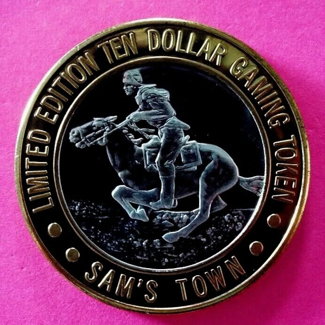 $10.00 Silver Strike SAMSTOWN CASINO LAS VEGAS NV. "PONY EXPRESS"  Free Shipping